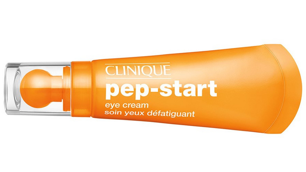 Clinique prezentuje NOWY Pep-Start Eye Cream – krem o delikatnej recepturze, która rozjaśnia, ożywia i odświeża skórę pod oczami zarówno tuż po aplikacji jak i w miarę systematycznego stosowania. Bądź atrakcyjna zawsze i wszędzie. Twoje spojrzenie może olśniewać, a skóra pod oczami wyglądać na nawilżoną i świeżą zarówno rano jak i wieczorem. Raz-dwa i już gotowe!