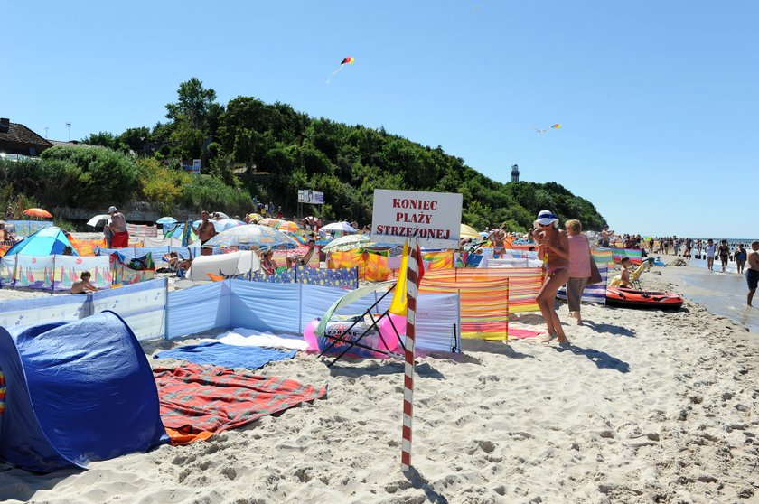 Granica plaży strzeżonej