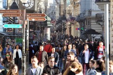 Knez Mihailova lepo vreme gužva