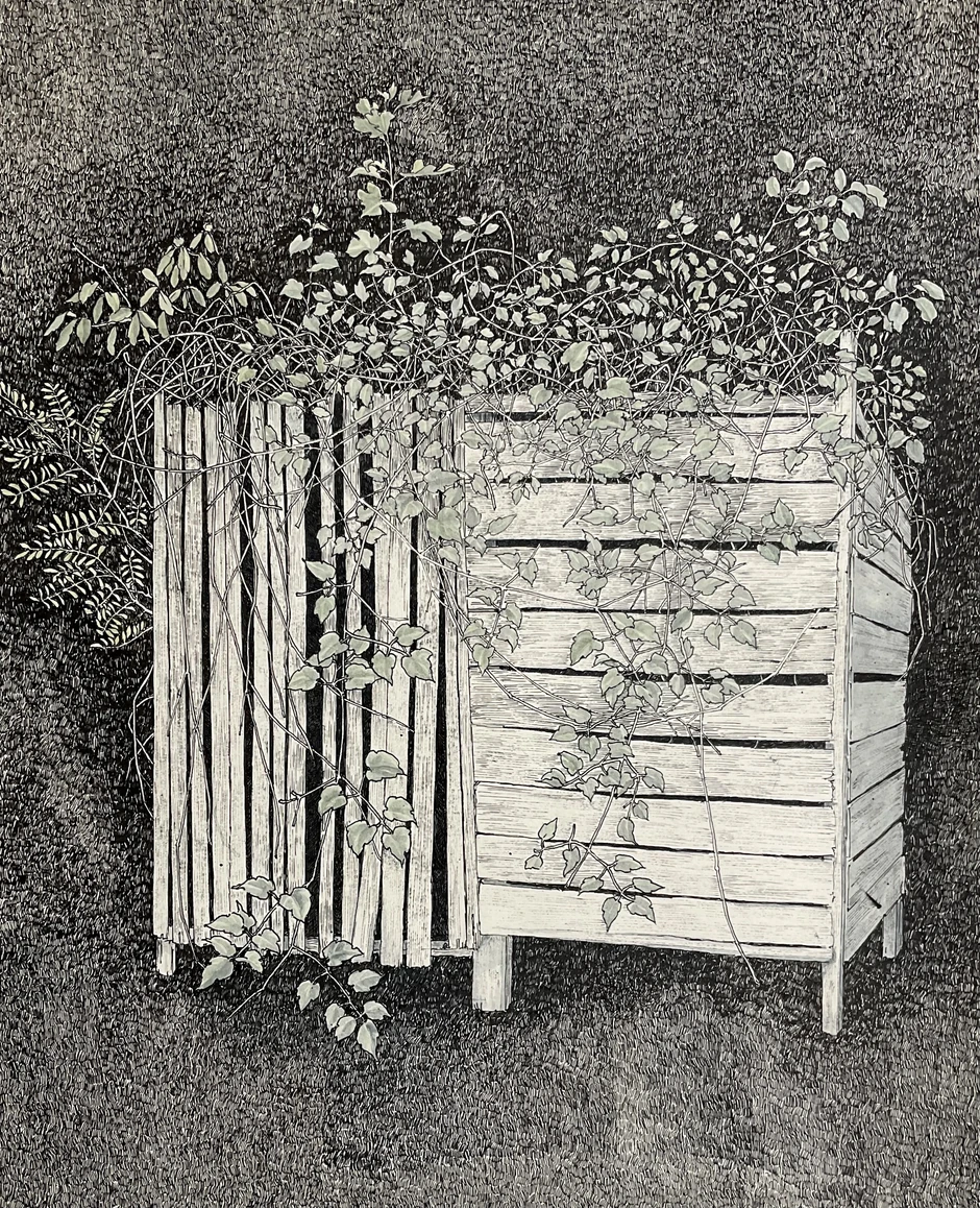 Živana Mijailović Šum, akvarel i tuš na papiru, 30x24,5cm, 2022