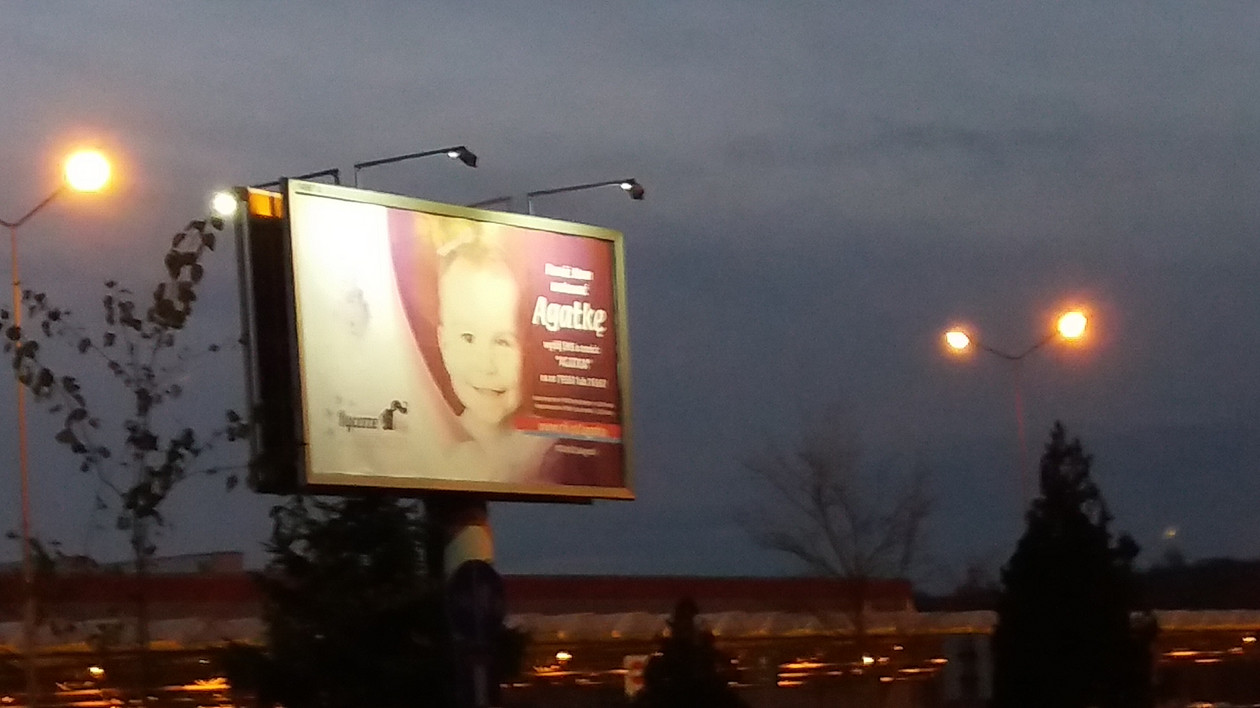 Billboard z Agatką 