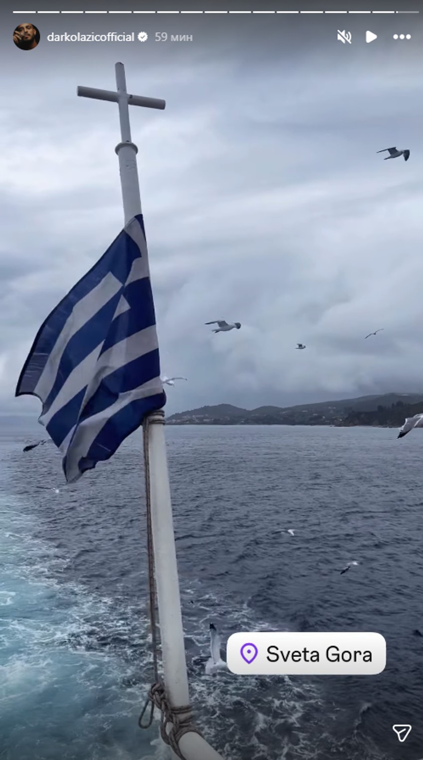 Darko Lazić na Svetoj Gori