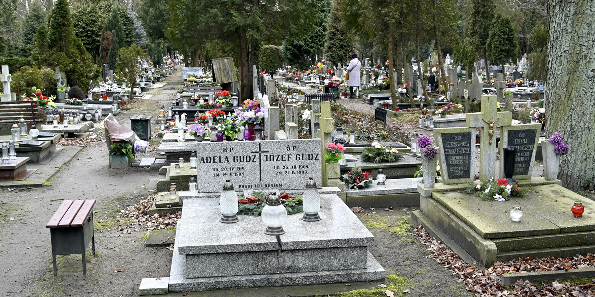 Cmentarz Grabiszyński we Wrocławiu. Kobieta została zamknięta na cmentarzu