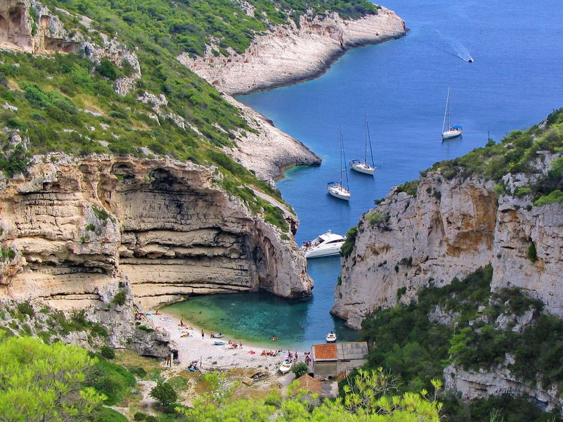 Plaża Stiniva, Chorwacja 