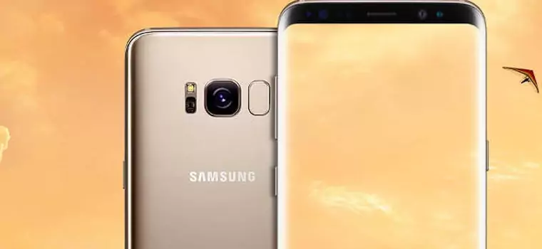 Samsung Galaxy S8 w złotym kolorze na pierwszym renderze dla prasy