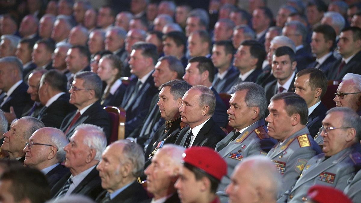 Uroczysta gala z okazji 100-lecia Zarządu Głównego Sztabu Generalnego Sił Zbrojnych Rosji (GRU), Moskwa, 2 listopada 2018 r