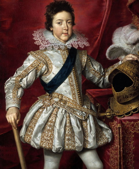 Ludwik XIII na portrecie z 1616 roku.