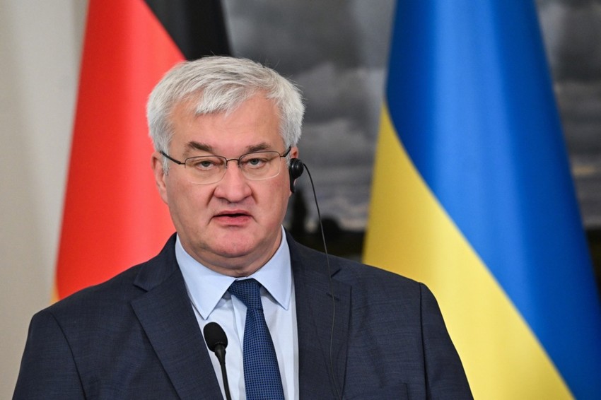 Andrij Sibiha na konferenciji u Varšavi nakon sastanka ministara Vajmarskog trougla 29. septembra 2025. 