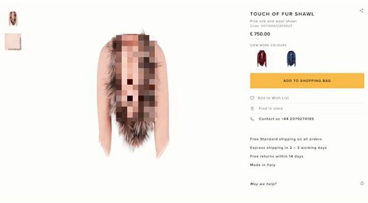 Fendi Shawl Hairy Vulva