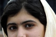 malala twarz z bliska