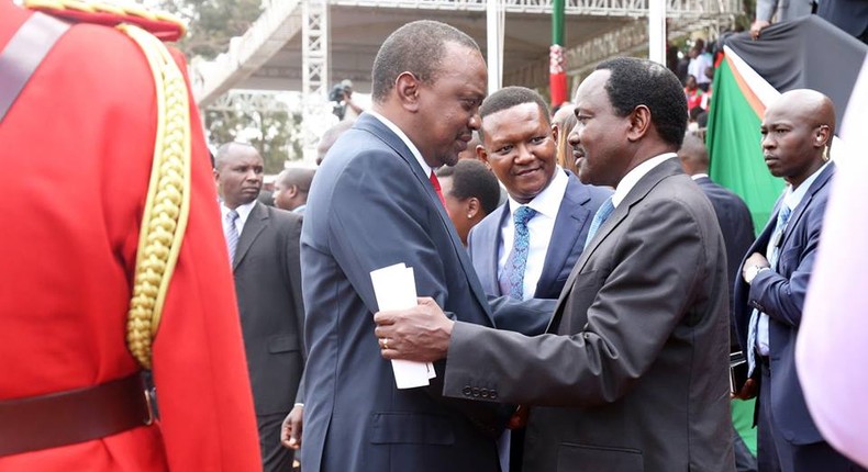 President Uhuru Kenyatta and Kalonzo Musyoka