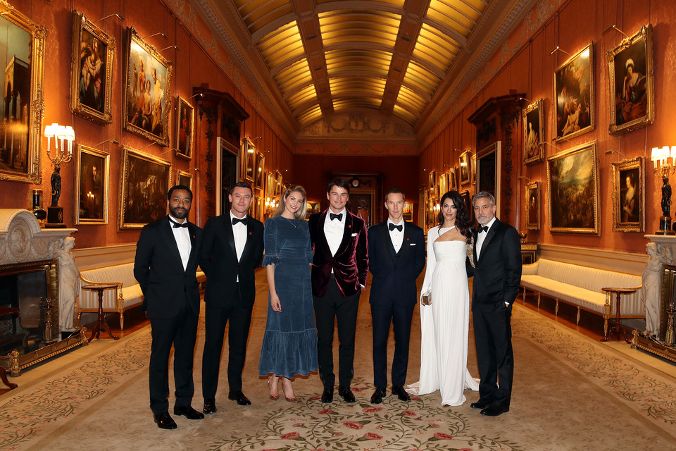 Goście na uroczystym obiedzie w Buckingham Palace 