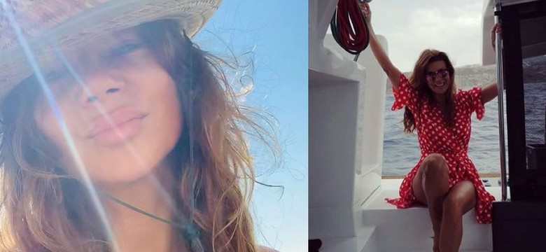Edyta Górniak na greckich wakacjach. Wiatr odsłonił jej wdzięki [FOTO]