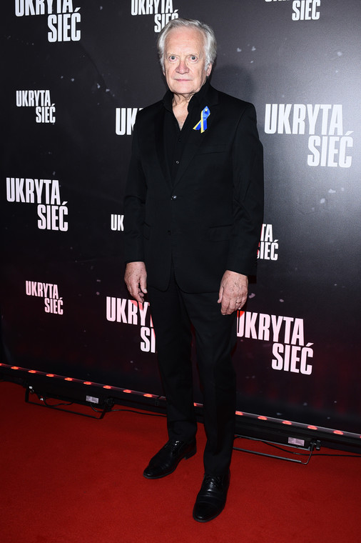 Andrzej Seweryn na premierze filmu "Ukryta sieć", 28 sierpnia 2023 r.