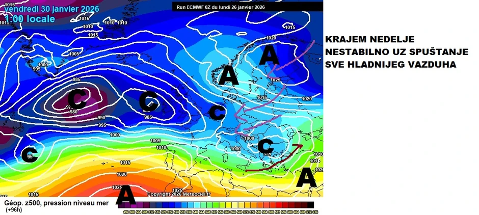 Krajem ove nedelje biće sve hladnije