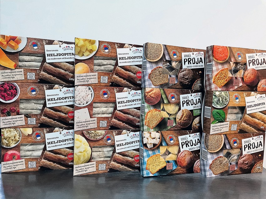 Proizvodi na policama "IDEA" prodavnica, "RODA" marketa i "Mercator" hipermarketa