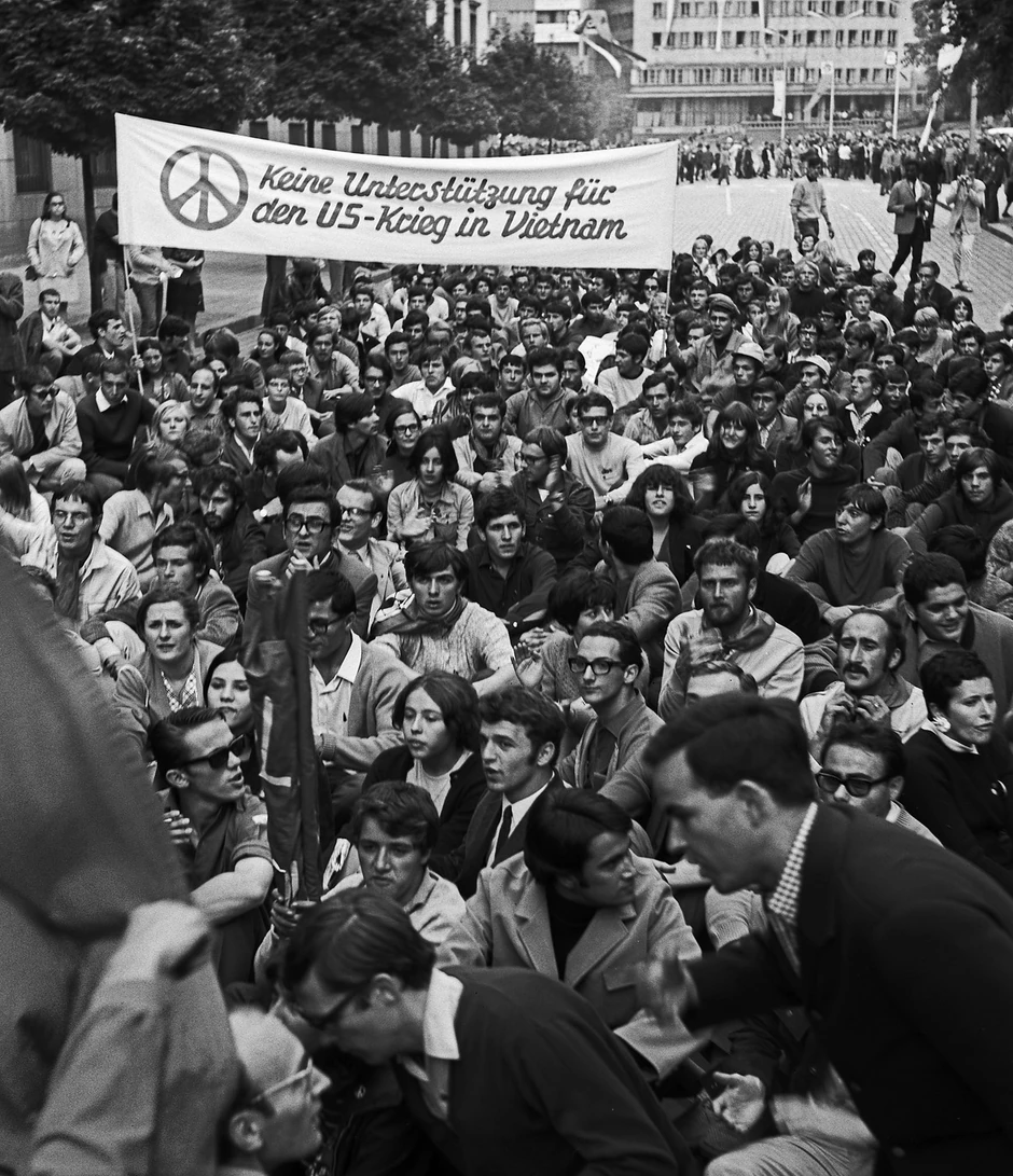 Protest zbog Vijetnamskog rata 6. avgusta 1968. u Sofiji, Bugarska