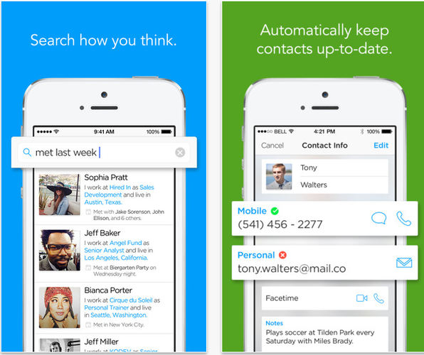 Twórcy aplikacji określają ją mianem 'cyfrowego kamerdynera'. Humin to inteligentny manager kontaktów, która umożliwia nam wyszukanie wszelkich znajdujących się w naszym urządzeniu informacji o danej osobie. Kontakty wyszukiwać możemy nie tylko poprzez wpisanie numeru lub nazwiska danej osoby, ale i korzystając z słów kluczowych np. 'spotkałem go w ubiegłym tygodniu'; 'pracuje w banku' itd.