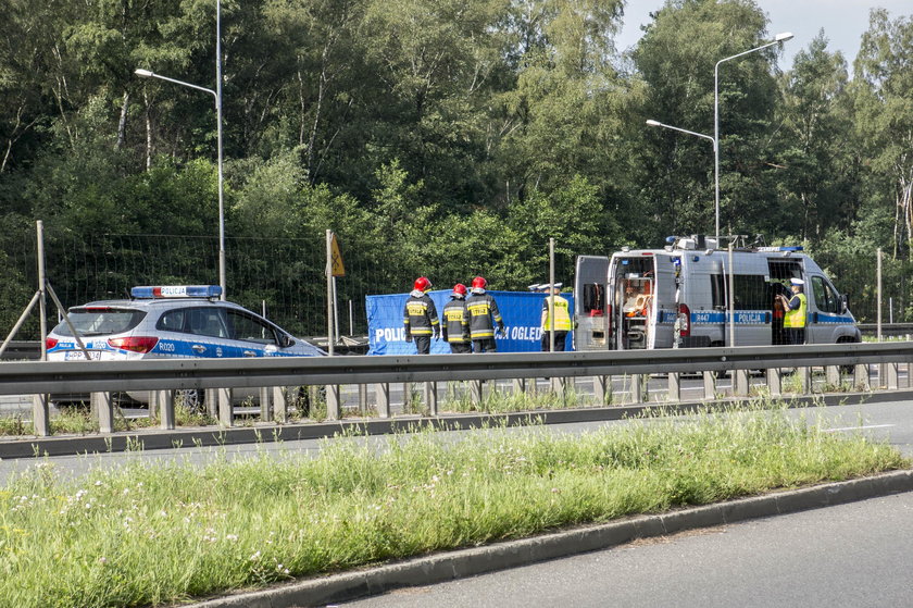 Katowice. Wypadek busa na autostradzie A4 