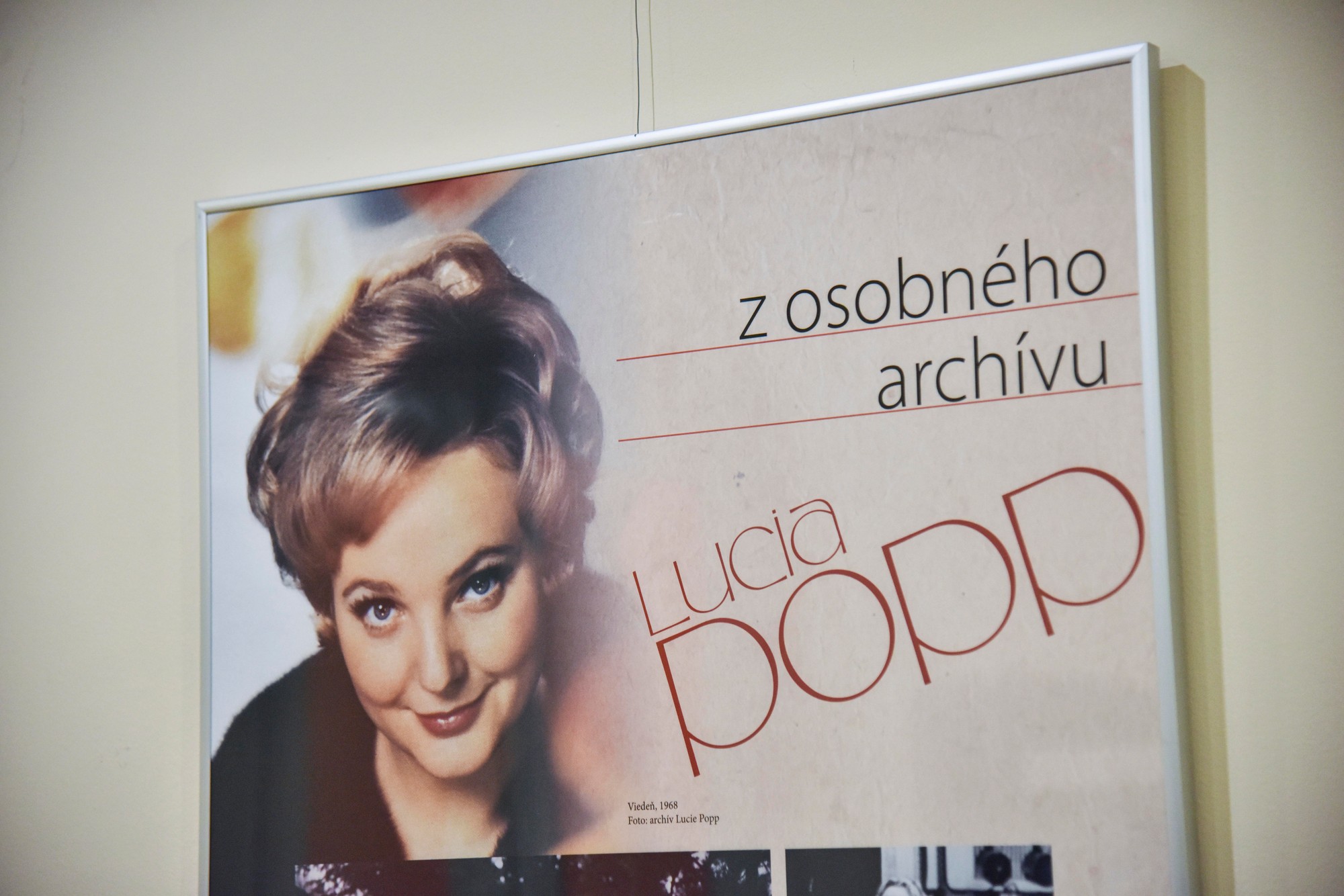 Vernisáž pri príležitosti 80. výročia narodenia svetoznámej slovenskej opernej speváčky Lucie Popp v roku 2019.