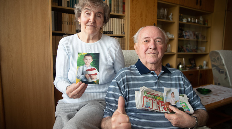 Mindenük a két﷯unoka,  István és felesége a nyeremény nagy részét a gyerekekre költi / Fotó: Varga Imre