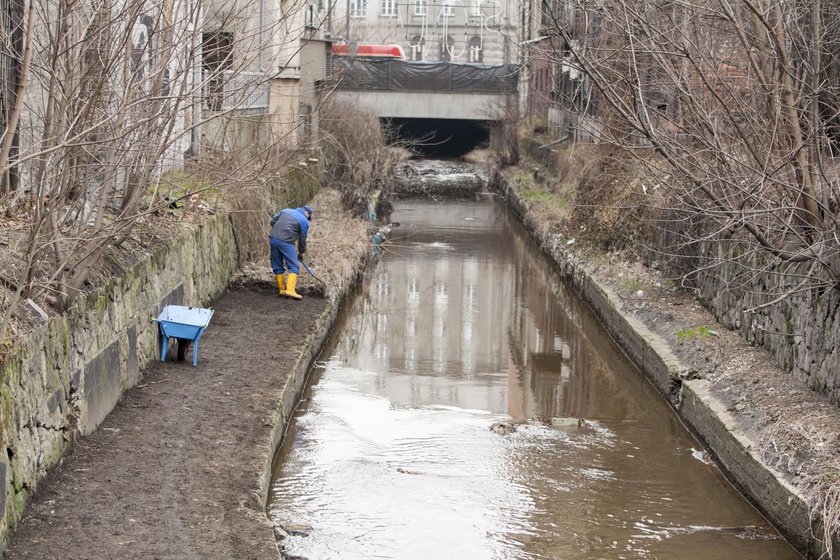 Katowice. Oczyszczanie Rawy