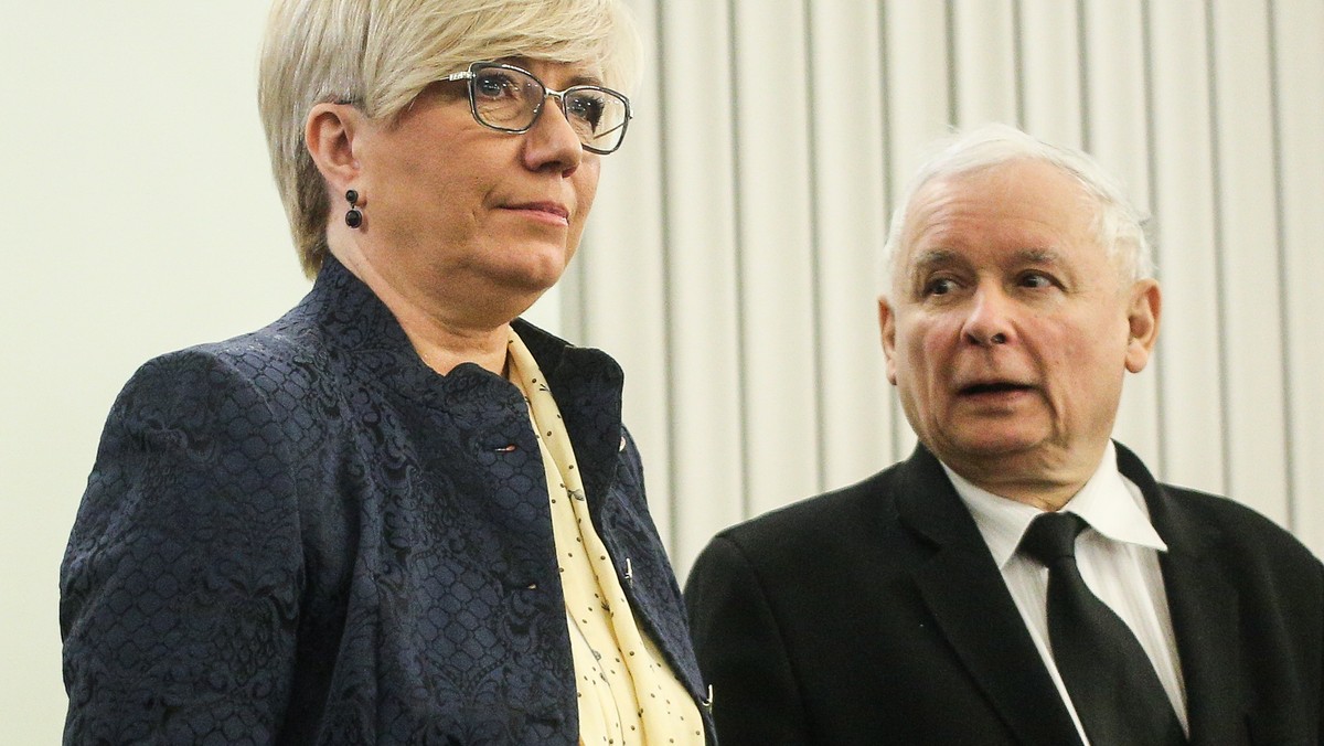 Julia Przyłębska i Jarosław Kaczyński