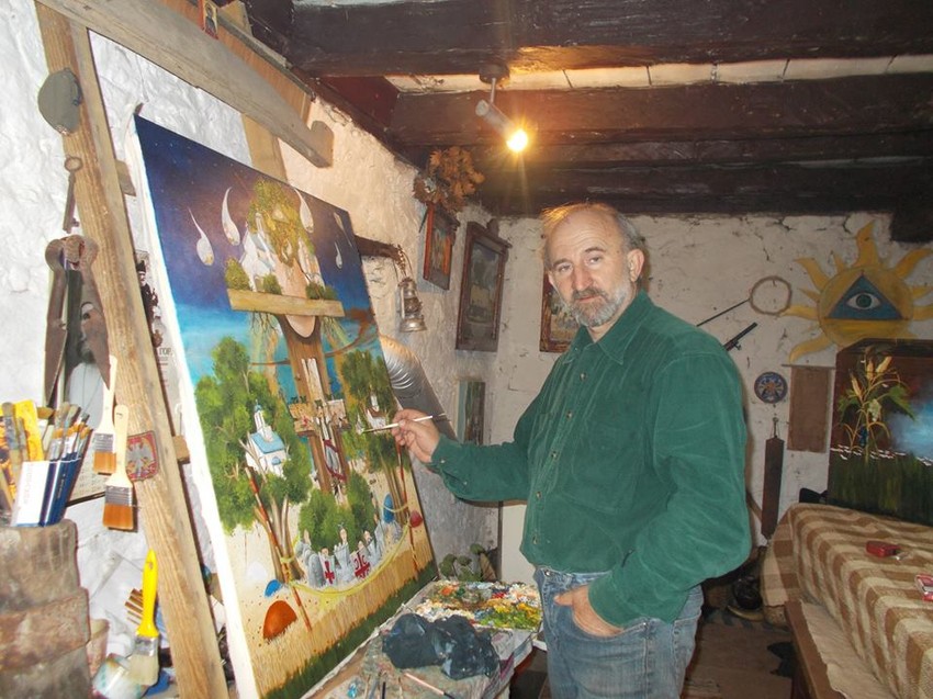 Zoran Anđelković Kec u svom ateljeu 