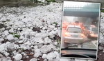 Pogodowy armagedon w Mysłowicach! Od lodowych kul pękały szyby w autach. Szokujące nagranie