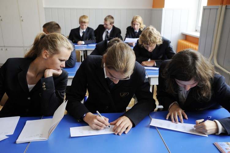 Pierwszoklasiści w Społecznym Gimnazjum nr 7 w Krakowie