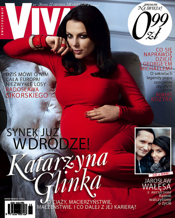 Ciążowe sesje gwiazd: Katarzyna Glinka dla magazynu "Viva!" w 2011 r.