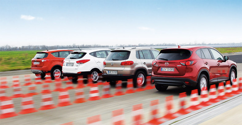 Mazda CX-5 kontra Volkswagen Tiguan, Hyundai ix35 i Ford Kuga: porównanie kompaktowych SUV-ów