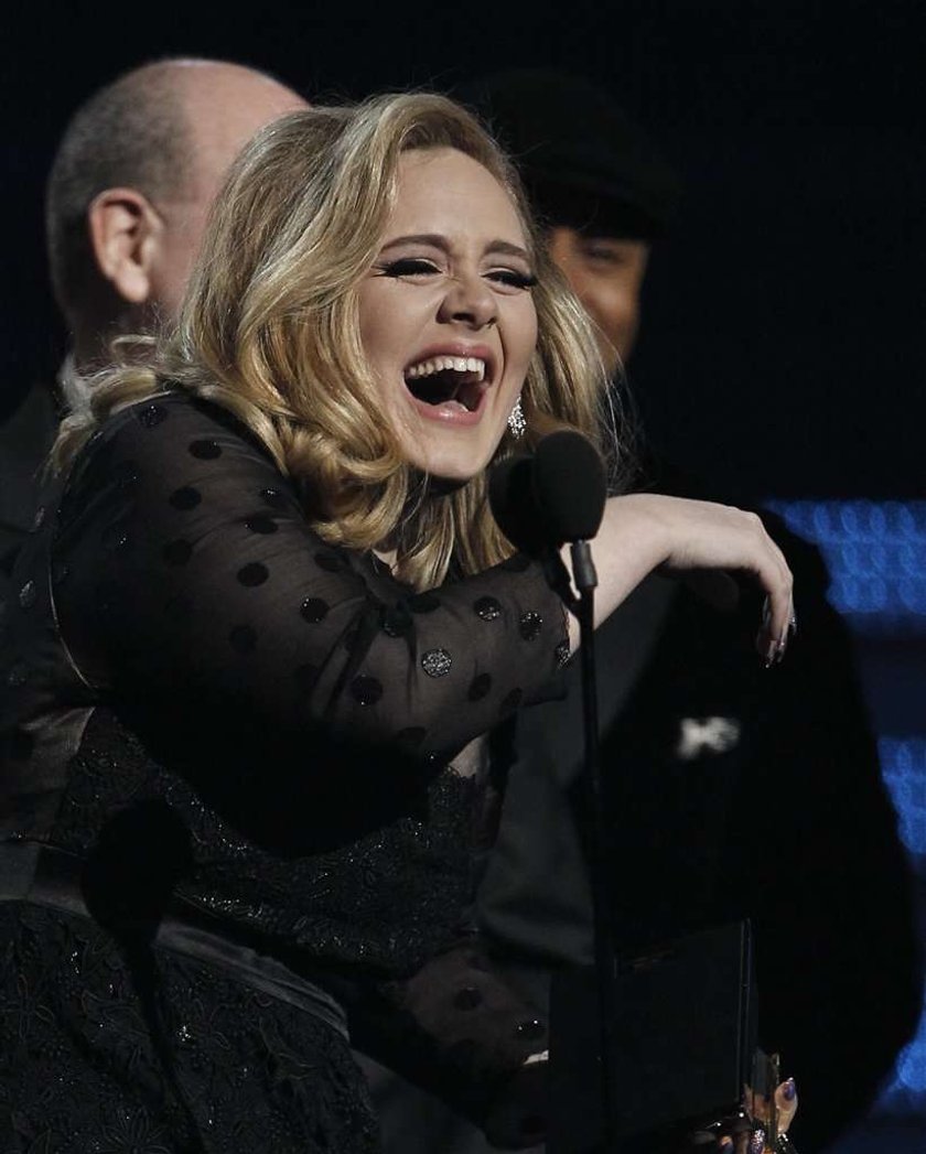 Wygłupy Adele na rozdaniu nagród Grammy