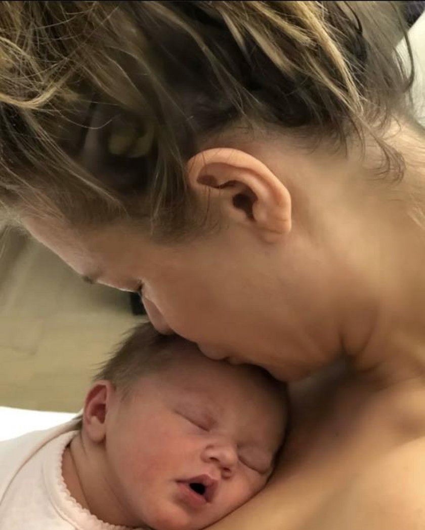 Joanna Krupa chwile po porodzie