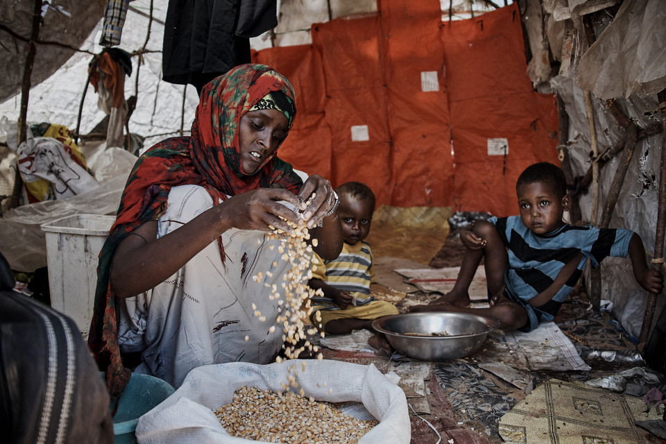 Obóz uchodźców. Mogadiszu, Somalia