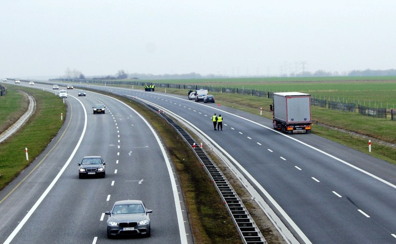 Oględziny miejsca wypadku samochodu prezydenta