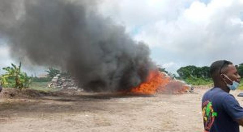 NDLEA destroys 560 kgs of illicit drugs in Lagos