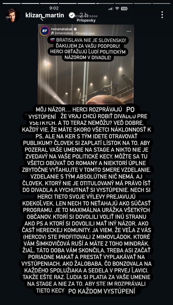 Martin Kližan sa postavil za Romanu Tabakovú. 