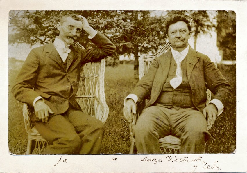 Savremenici: Uroš Predić sa pesnikom Lazom Kostićem u Čelarevu 1907. godine