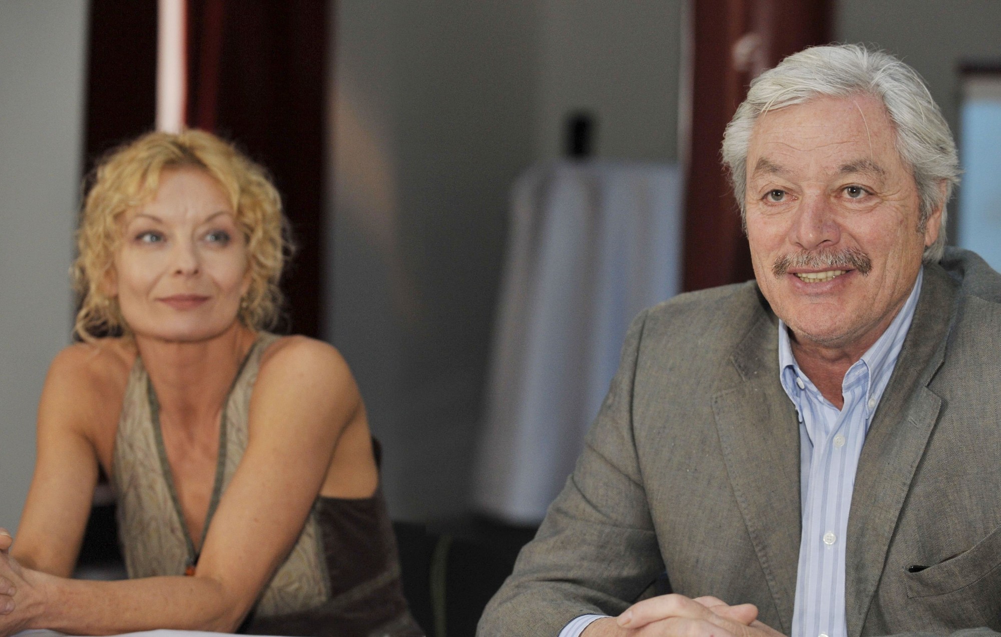 Česká herečka Vilma Cibulková a Juraj Kukura.