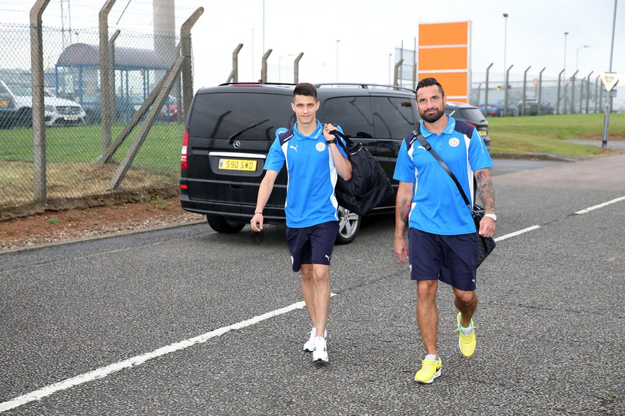 Bartosz Kapustka i Marcin Wasilewski