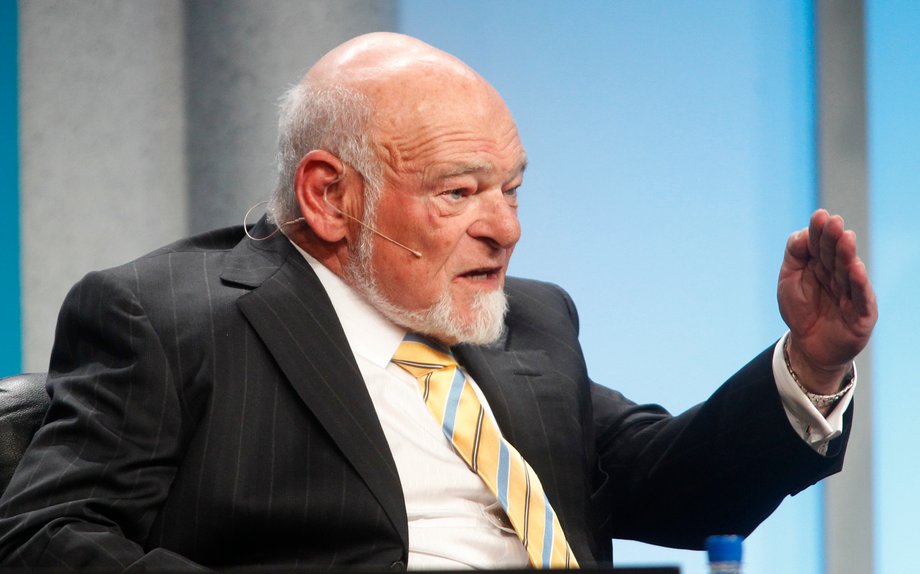 Sam Zell, chairman of Equity Group Investments, speaks during "The Changing Winds in the Real Estate Market" panel session at the Milken Institute Global Conference in Beverly Hills, California.