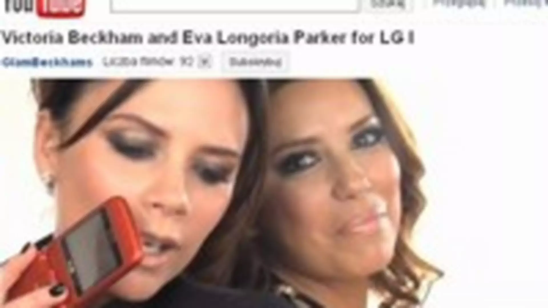 Victoria Beckham i Eva Longoria reklamują telefony LG!