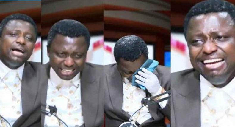 “How are we going to eat? – Opambour cries on TV as lockdown blocks church’s income (video)