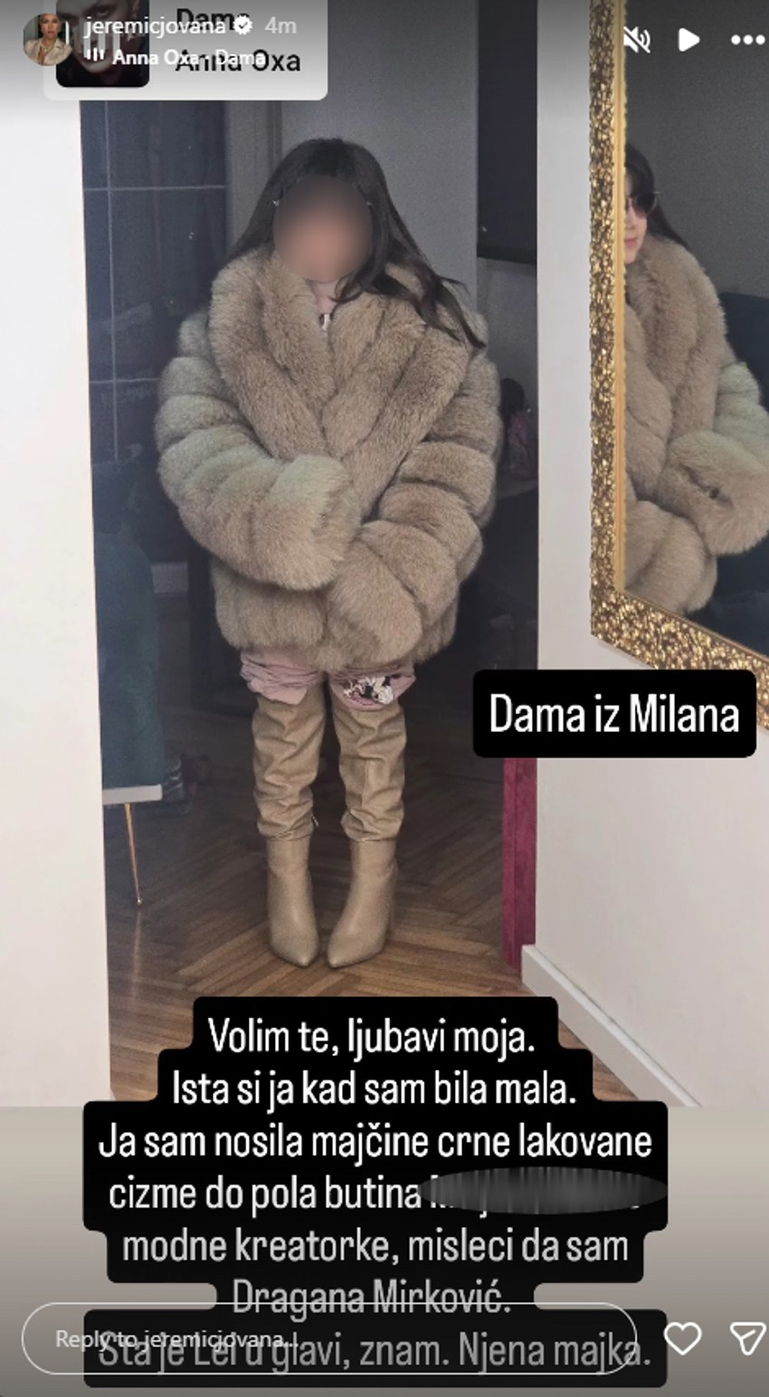 Jovana Jeremić, ćerka Lea