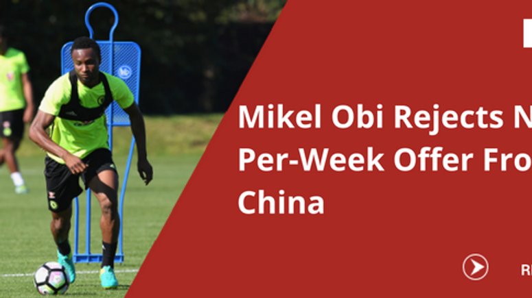 John Mikel Obi Chelsea Midfielder Rejects N82m Per Week Offer From