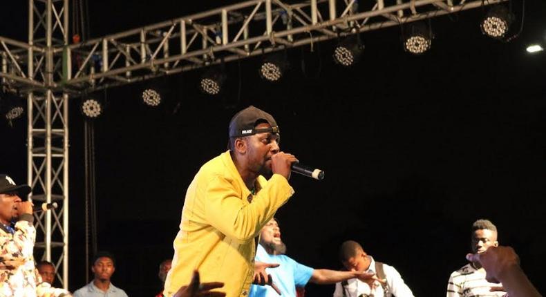 Yaa Pono performing at YFM Area Codes Jam concert at the Kumasi City Mall