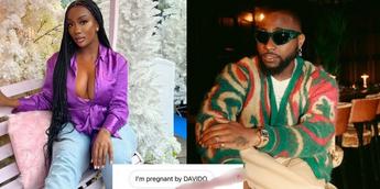 Davido's alleged sidechick claims pregnancy for star, shows receipts