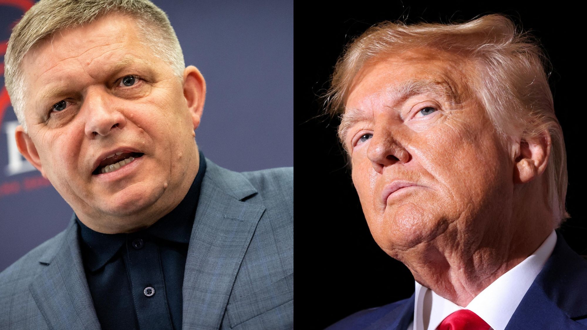 Robert Fico a Donald Trump (koláž)