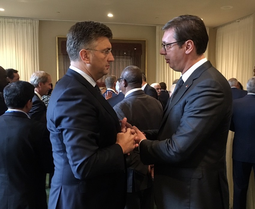 Andrej Plenković i Aleksandar Vučić